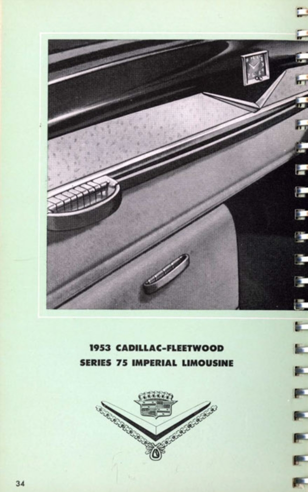 1953 Cadillac Salesmans Data Book Page 166